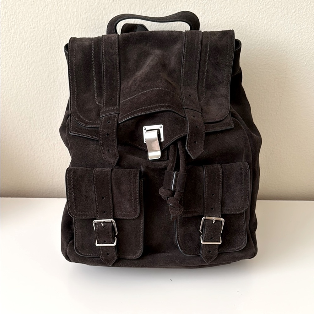 Proenza Schouler PS1 Brown Suede Backpack
